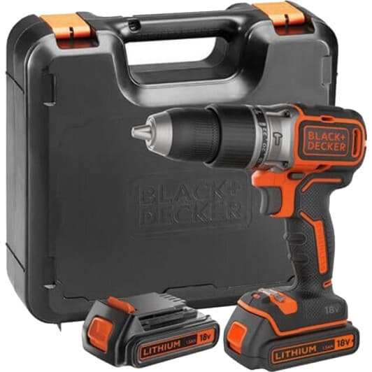 Шурупокрут BLACK+DECKER акумуляторний BL188KB (2 акумулятори + ЗП + чохол)
