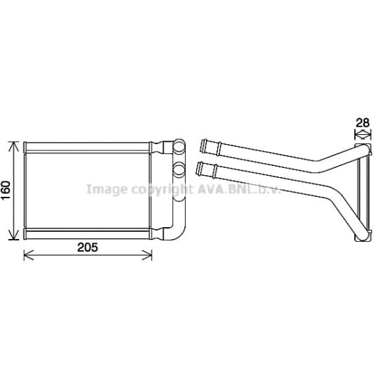 ka6296 AVA Quality Cooling Радиатор печки для Kia Picanto