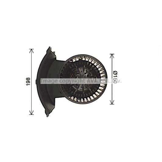 VN8411 AVA Quality Cooling Вентилятор салона