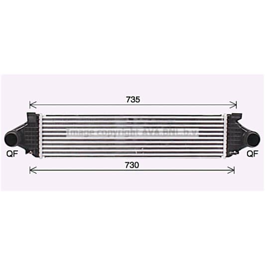 vo4297 AVA Quality Cooling Интеркулер