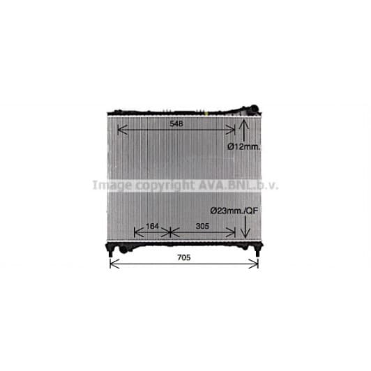 au2337 AVA Quality Cooling Радіатор охолодження двигуна