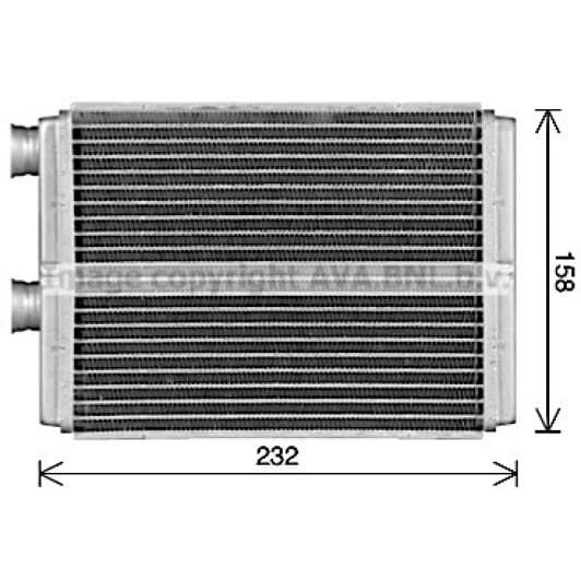 dn6472 AVA Quality Cooling Радиатор печки для Nissan X-Trail