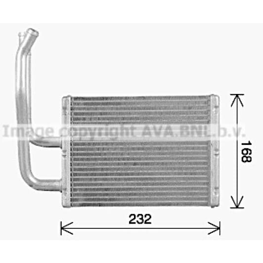 mz6299 AVA Quality Cooling Радиатор печки для Mazda 6