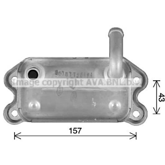 vo3299 AVA Quality Cooling Оливний радіатор двигуна