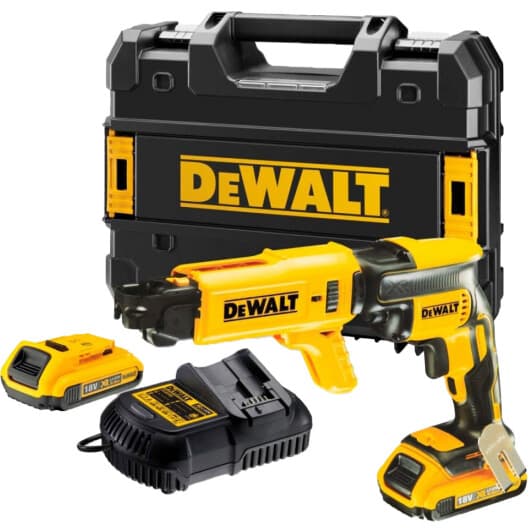Шуруповерт DeWALT аккумуляторный DCF620P2K (2 аккумулятора + ЗУ + насадки + чехол)