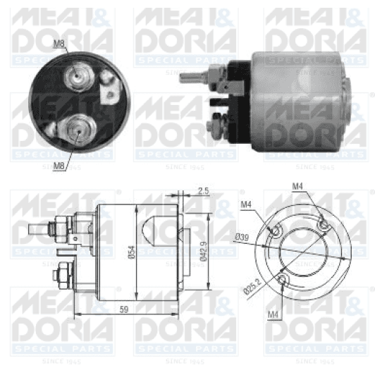 46310 Meat & Doria Тягове реле стартера