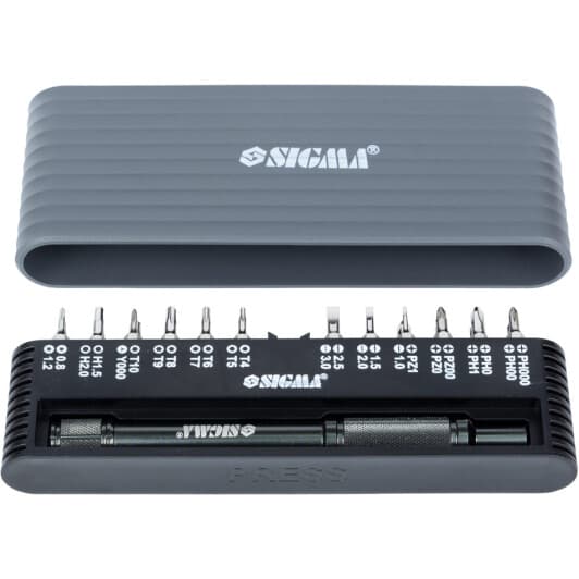 Викрутка прецизійна з набором бит Sigma 4003251