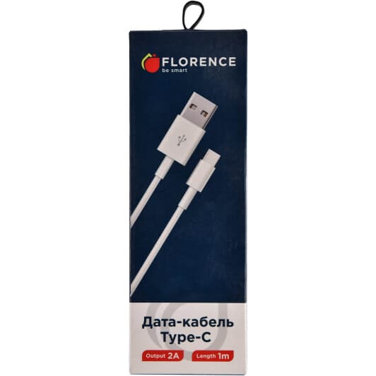 Кабель Florence FL2110WT USB - type-C 1 м