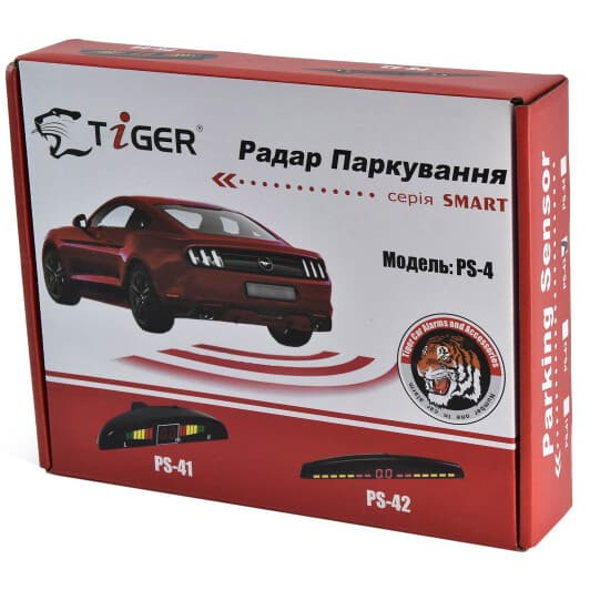 Парктронік Tiger PS-43 з чорними датчиками 4 шт.