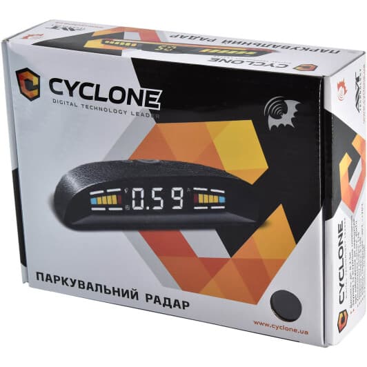 Парктронік Cyclone SQ-4D з чорними датчиками 4 шт.