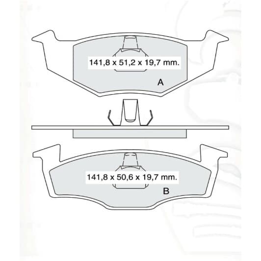 D158E DAfmi Тормозные колодки