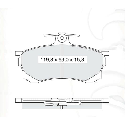 D180EI DAfmi Тормозные колодки