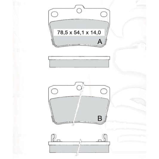 D495E DAfmi Тормозные колодки