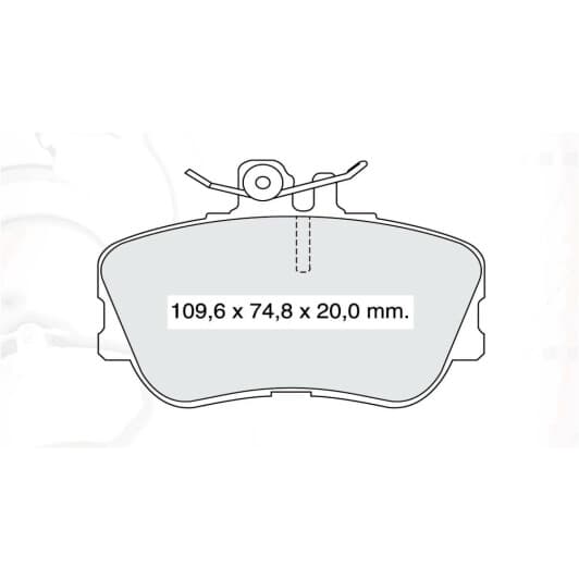 D937E DAfmi Гальмівні колодки