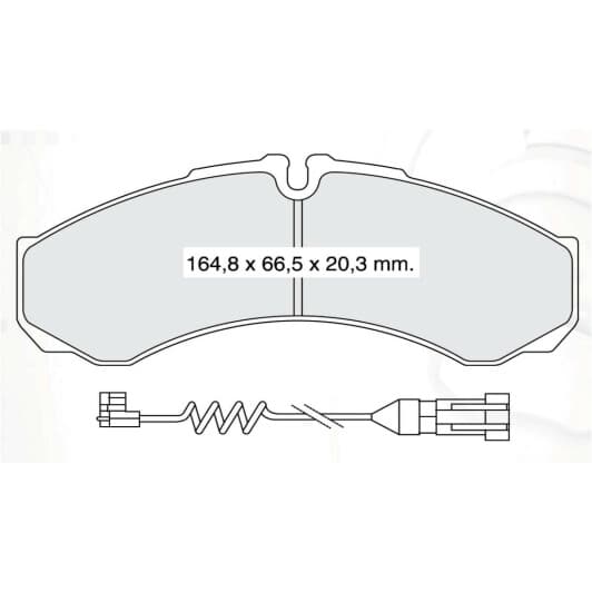 D164E DAfmi Тормозные колодки