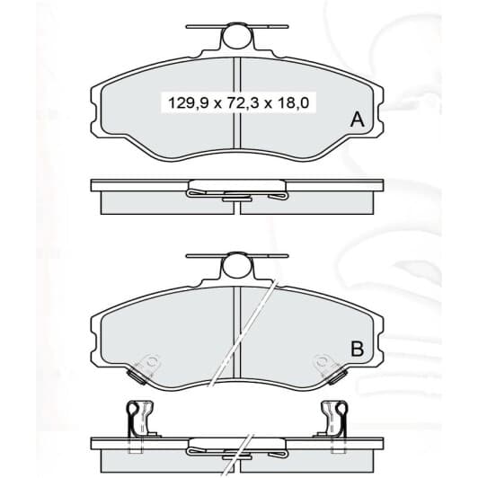D343E DAfmi Тормозные колодки