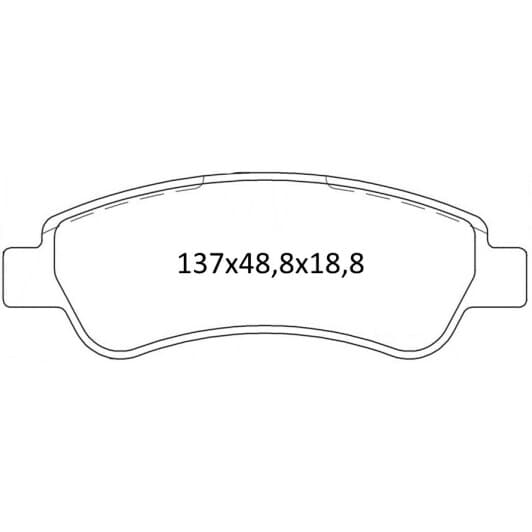 D398E DAfmi Гальмівні колодки