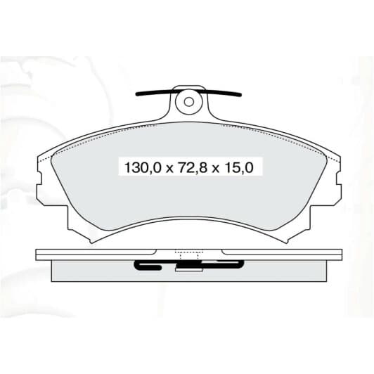D169EI DAfmi Гальмівні колодки