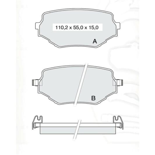 D178EI DAfmi Тормозные колодки