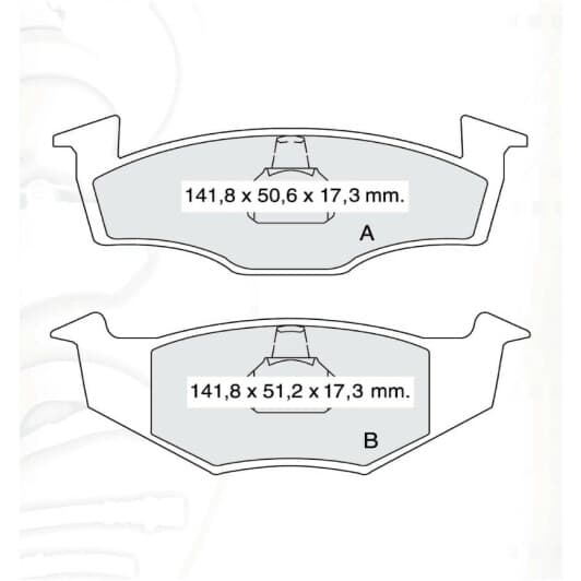 D157E DAfmi Гальмівні колодки
