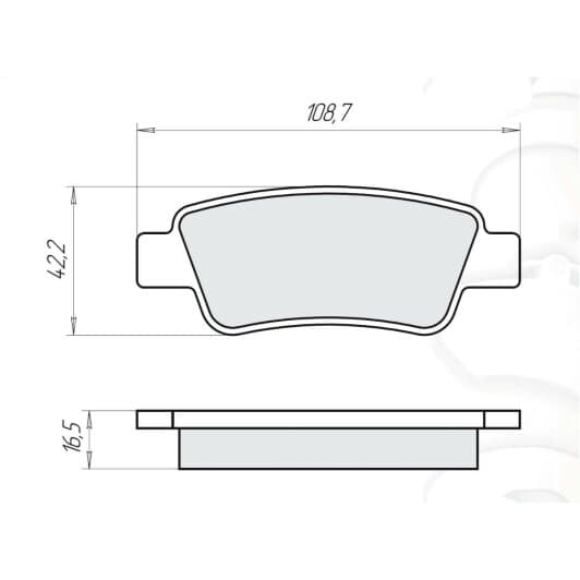 D513E DAfmi Тормозные колодки