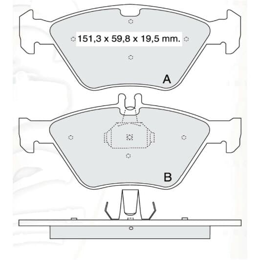 D155EI DAfmi Тормозные колодки