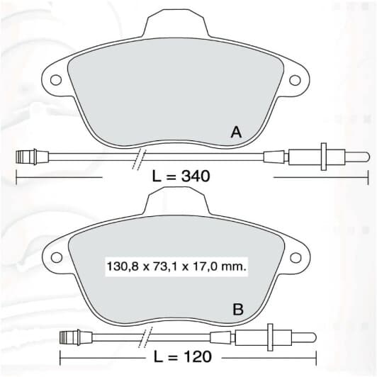 D572E DAfmi Гальмівні колодки