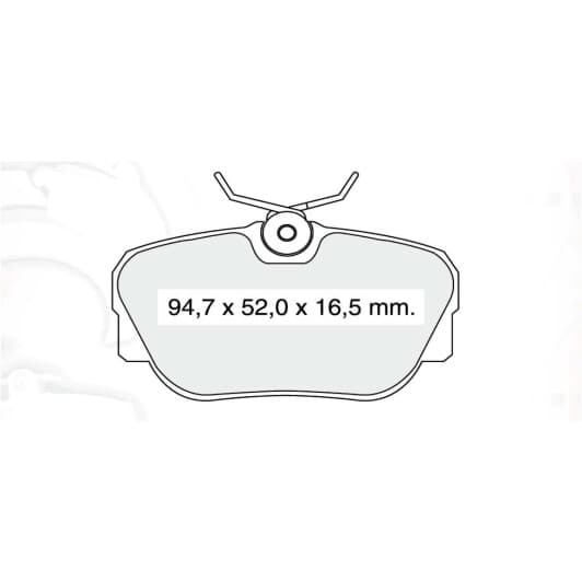 D342E DAfmi Тормозные колодки