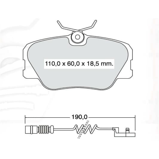 D742EI DAfmi Тормозные колодки