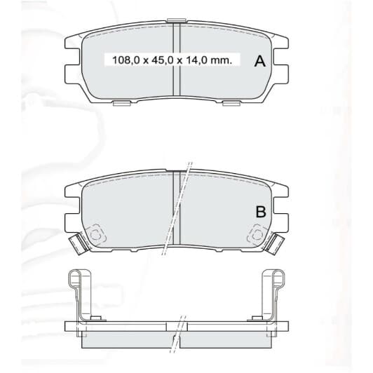 D821E Intelli Тормозные колодки