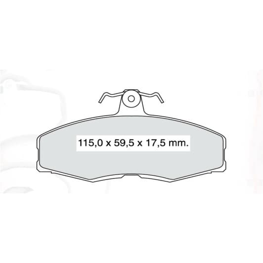 D446E DAfmi Гальмівні колодки