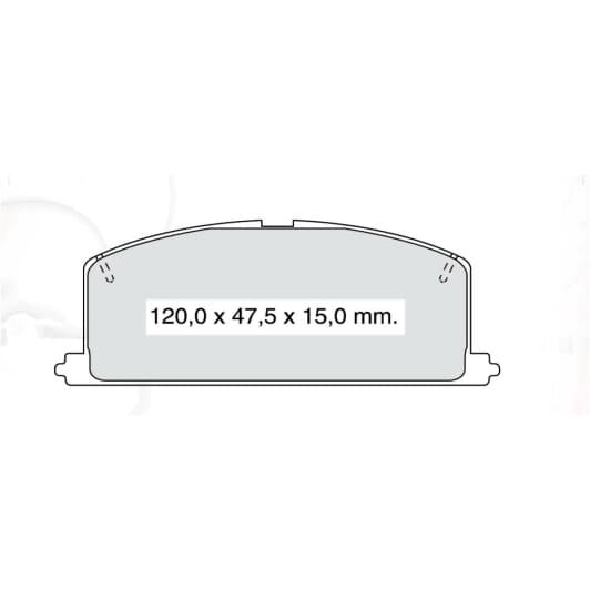 D404EI DAfmi Тормозные колодки