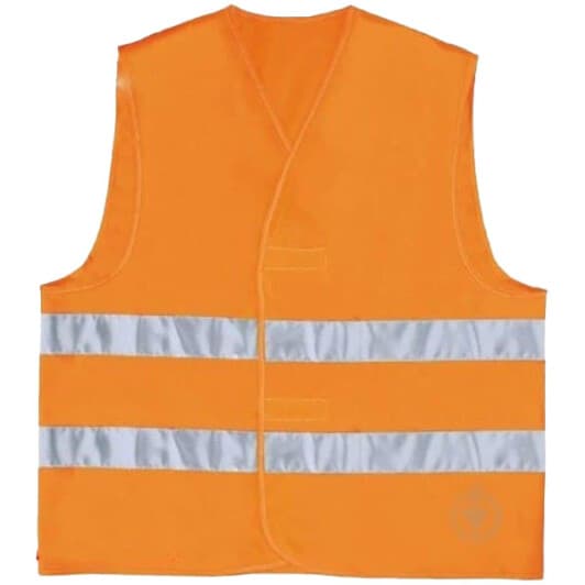 Жилет світловідбивний Zollex помаранчевий з вертикальними смугами