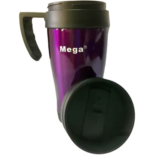 Mega PR040 400 мл, фіолетова термокружка