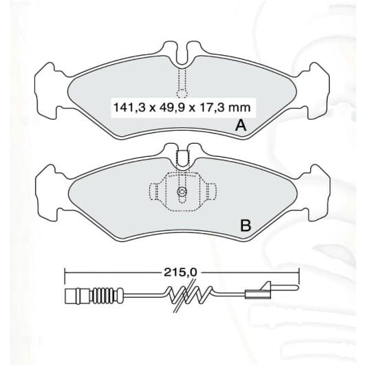 D147EI DAfmi Гальмівні колодки