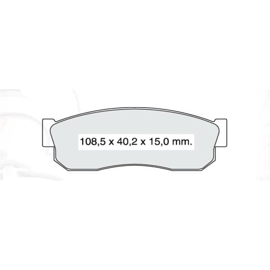 D321E DAfmi Тормозные колодки