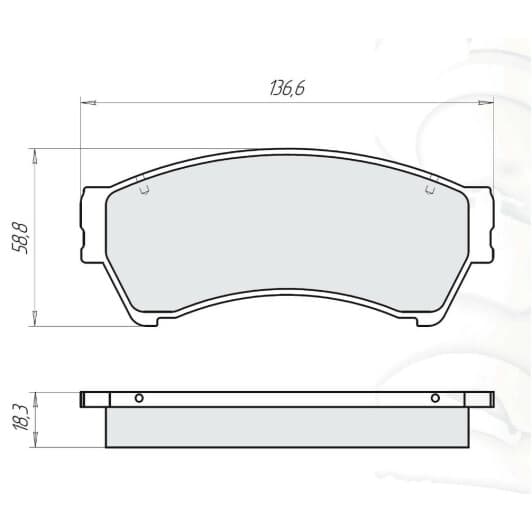 D515E DAfmi Тормозные колодки