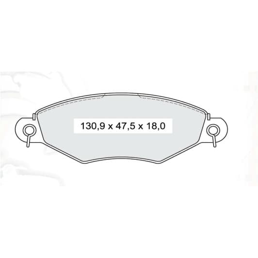 D179E DAfmi Гальмівні колодки