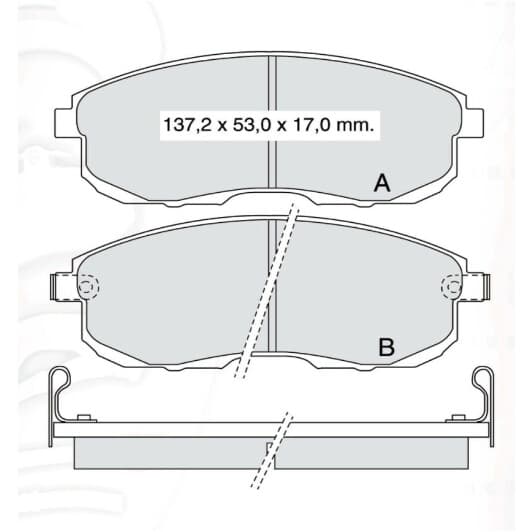 D497E DAfmi Тормозные колодки