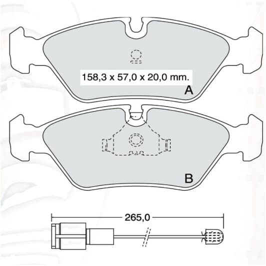 D620E DAfmi Тормозные колодки