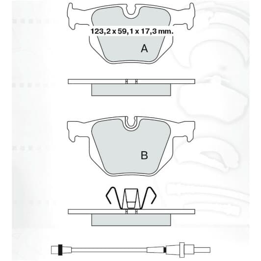 D256E DAfmi Тормозные колодки