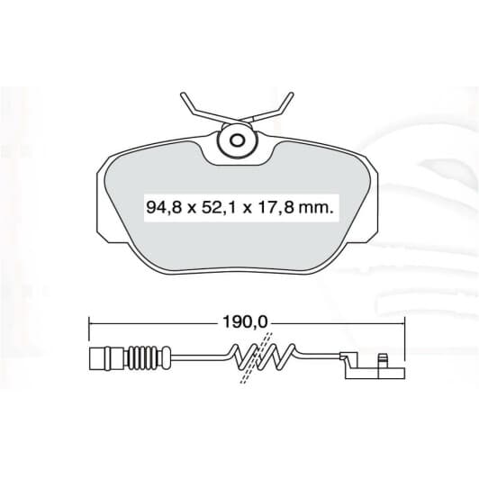 D501EI DAfmi Тормозные колодки