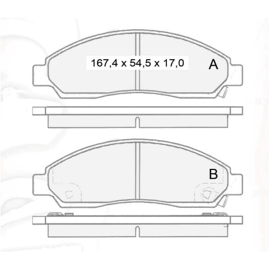 D503E DAfmi Тормозные колодки