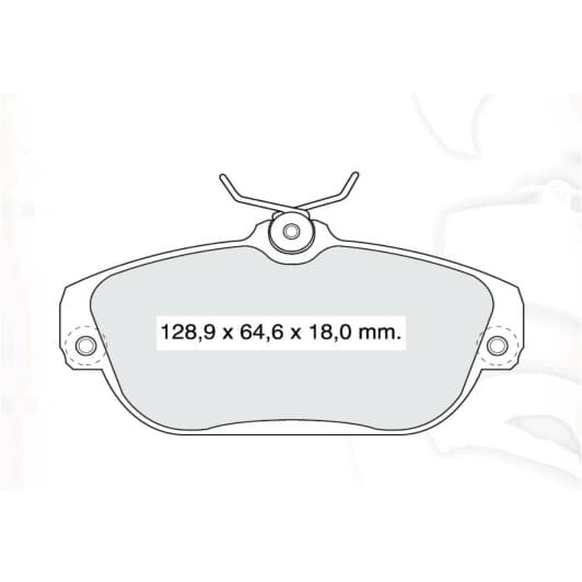 D819E DAfmi Тормозные колодки