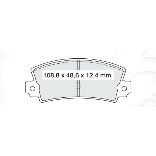 D960E DAfmi Тормозные колодки