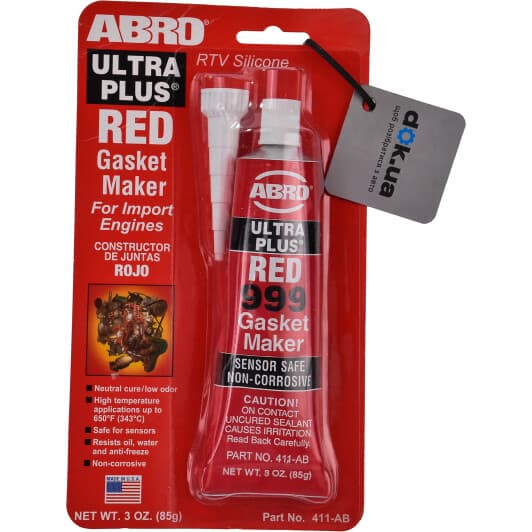 ABRO Ultra Plus 999 красный формирователь прокладок