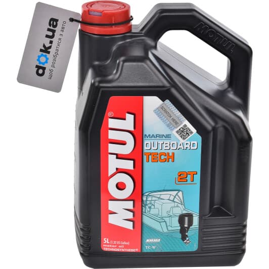 Motul Outboard Tech, 5 л (851751) моторное масло 2T