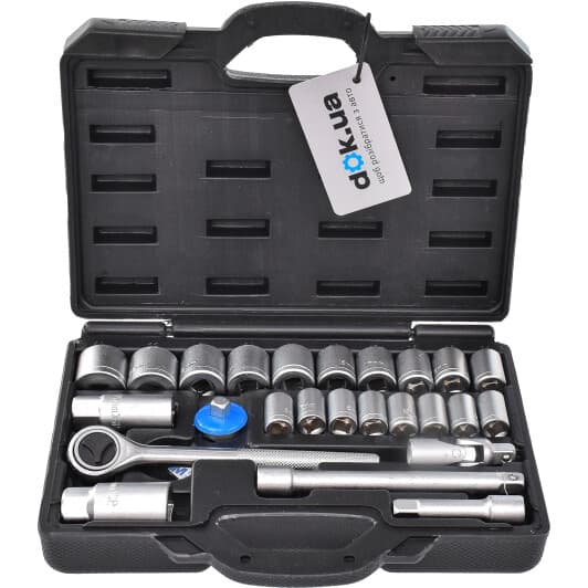 Набір торцевих головок та компонентів Grad 6003085 3/8" (25 пр.)