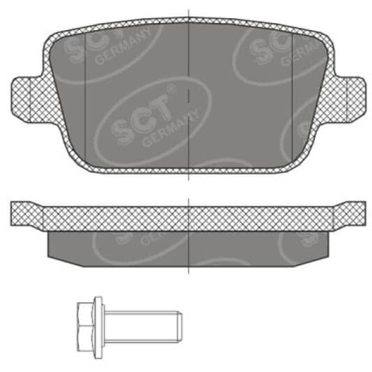 sp476pr SCT Germany Тормозные колодки