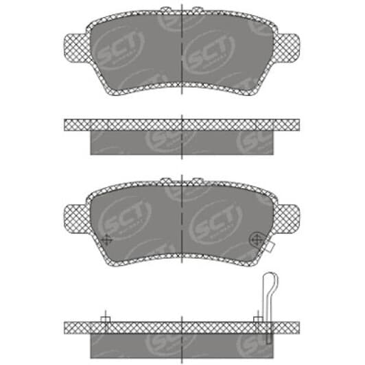sp683pr SCT Germany Тормозные колодки